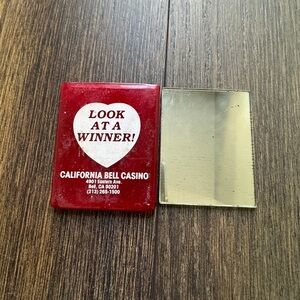 California Bell Casino vintage 70s makeup mirror
